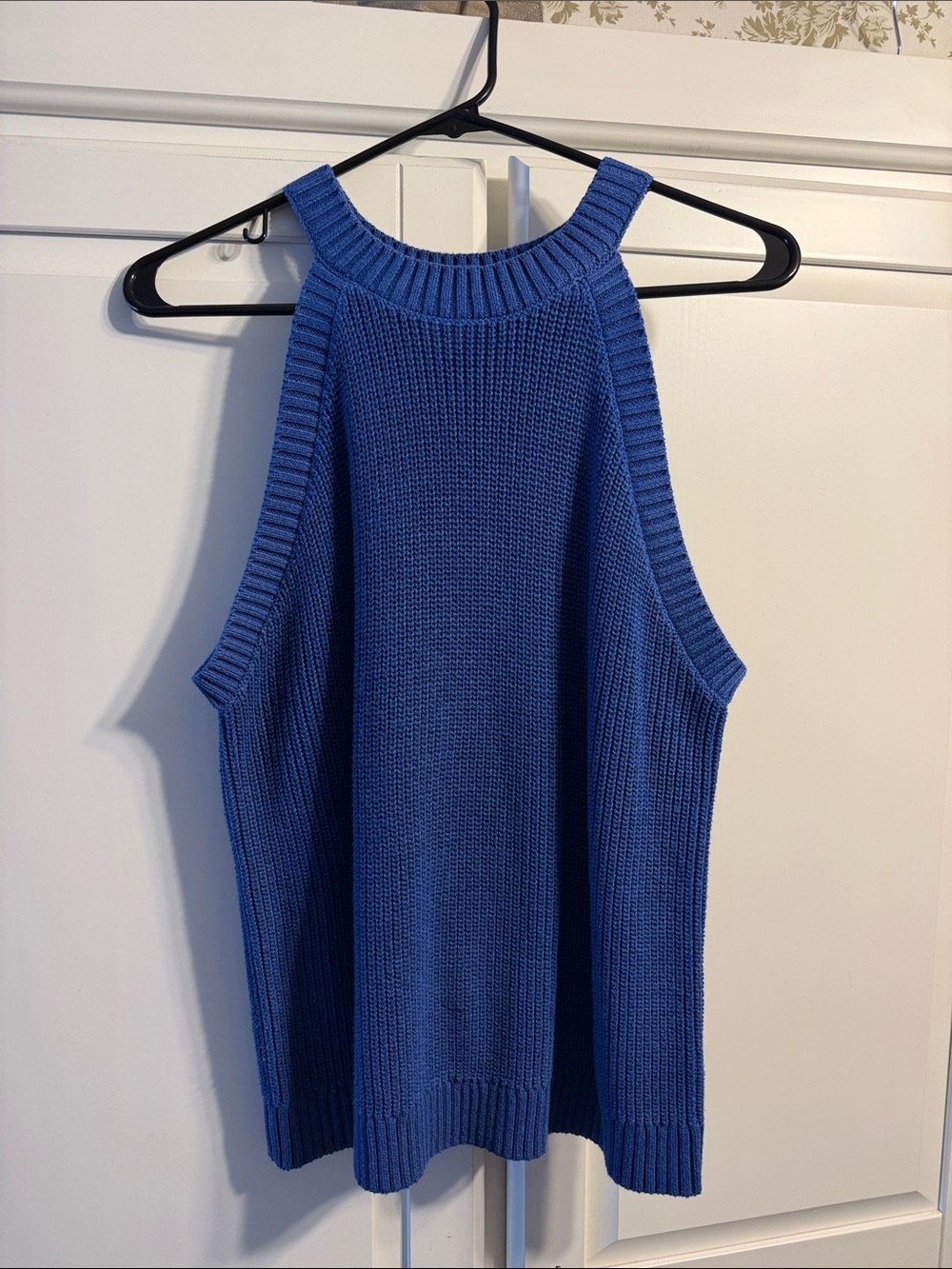 Old Navy Royal Blue Knit Halter Sweater Tank